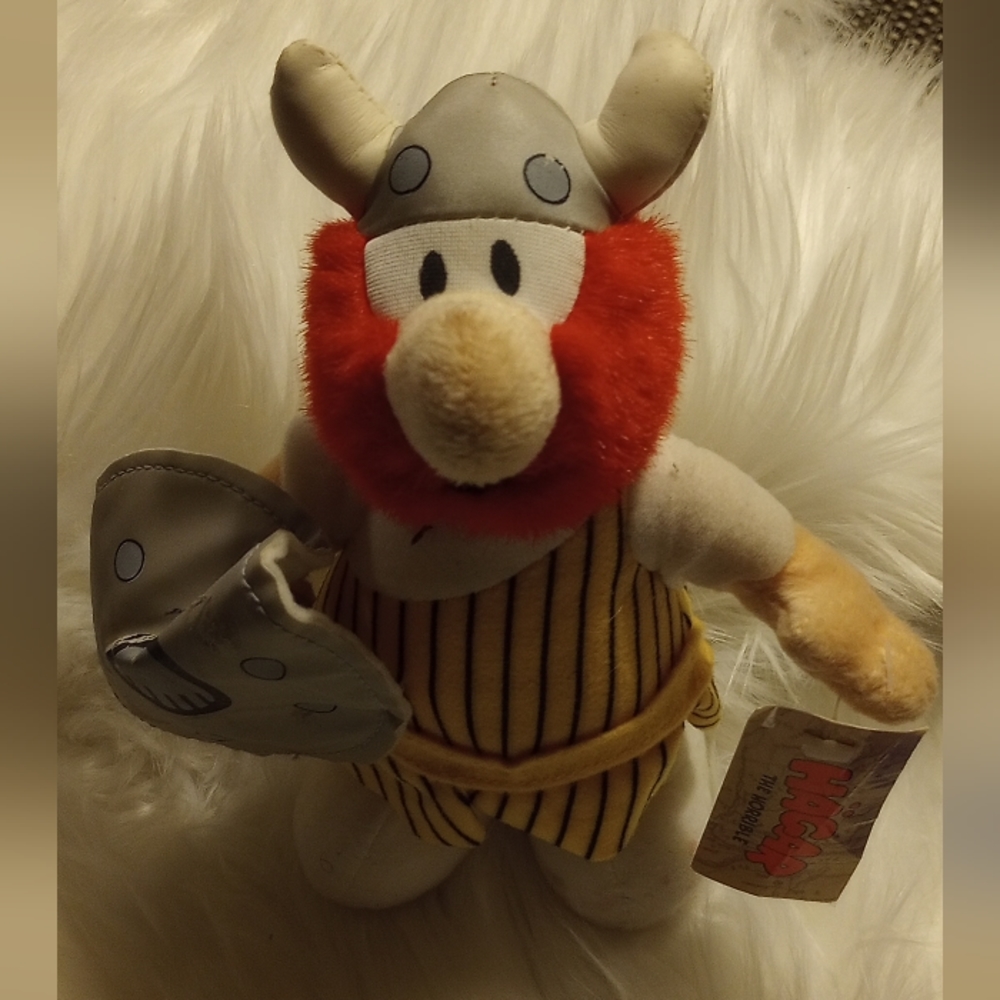 Vintage Hagar the Horrible w/tag. Comic strip-action figure toy
